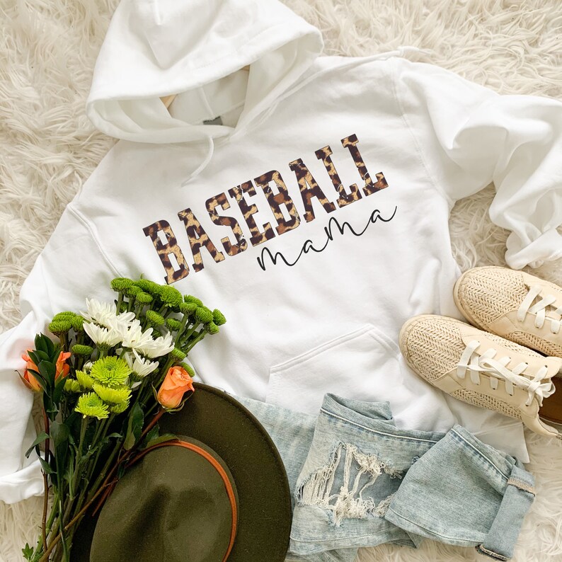 Leopard Baseball Mama Sweatshirt, Baseball Mama Sweatshirt, Leopard Baseball Mama Hoodie, Baseball Mama Hoodie, Leopard Baseball Sweatshirt image 4