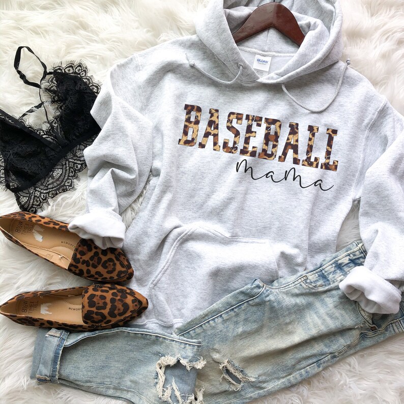 Leopard Baseball Mama Sweatshirt, Baseball Mama Sweatshirt, Leopard Baseball Mama Hoodie, Baseball Mama Hoodie, Leopard Baseball Sweatshirt image 3