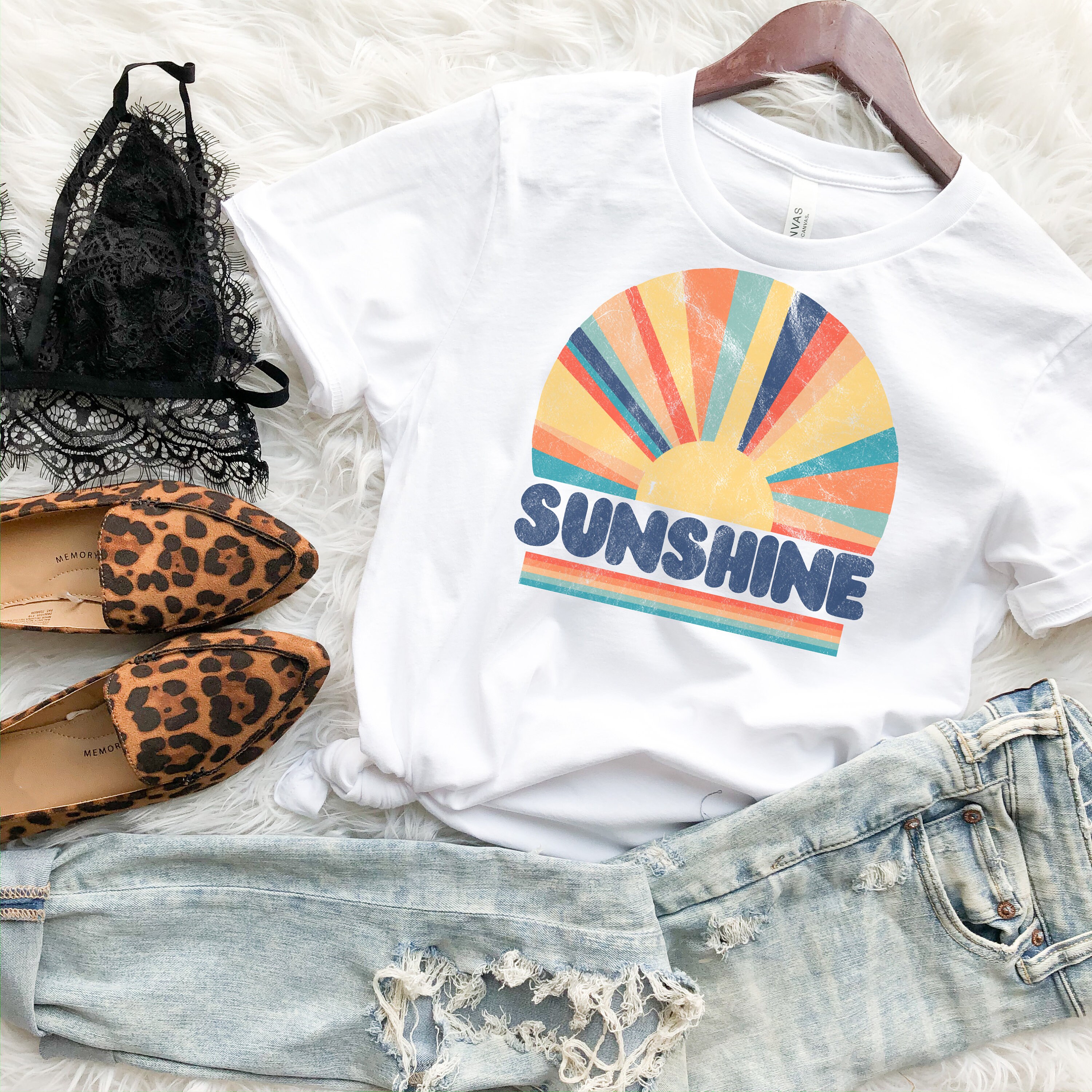 Retro Sunshine Shirt Retro Sunshine T Shirt Hiking T Shirt | Etsy