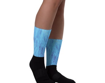 Furry Monster Print Socks