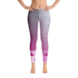 Pink Geometric Leggings