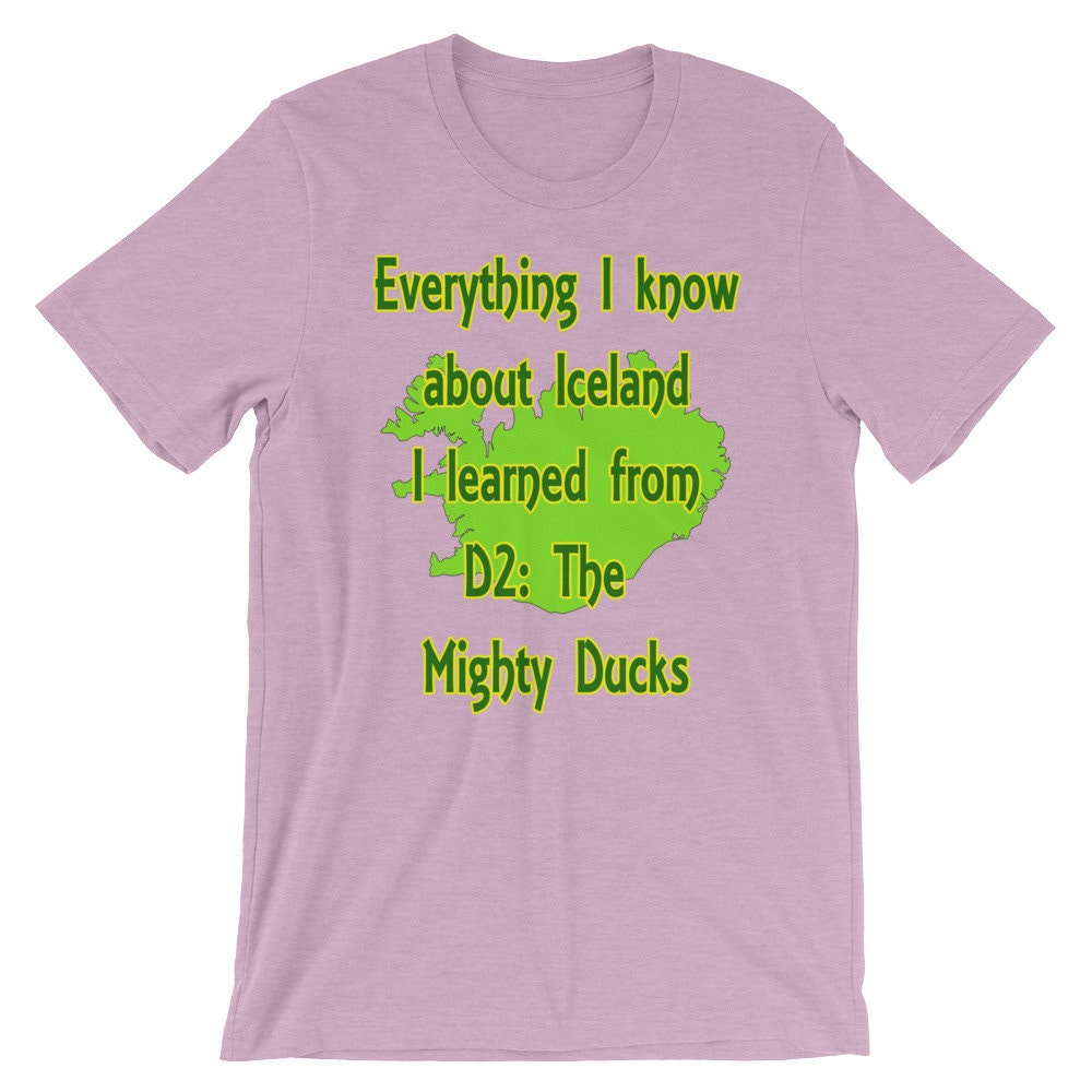 Hyper Than Hype Shirts Team Iceland Logo Shirt - Movie Sports Team - D2: The Mighty Ducks - Hyper Than Hype S / White Shirt