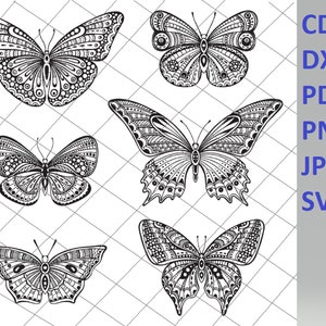 Butterfly SVG, Svg Files Butterfly, Butterfly Silhouette, ClipArt Butterfly, Digital Butterfly, Flower Butterfly Svg Png Dxf files