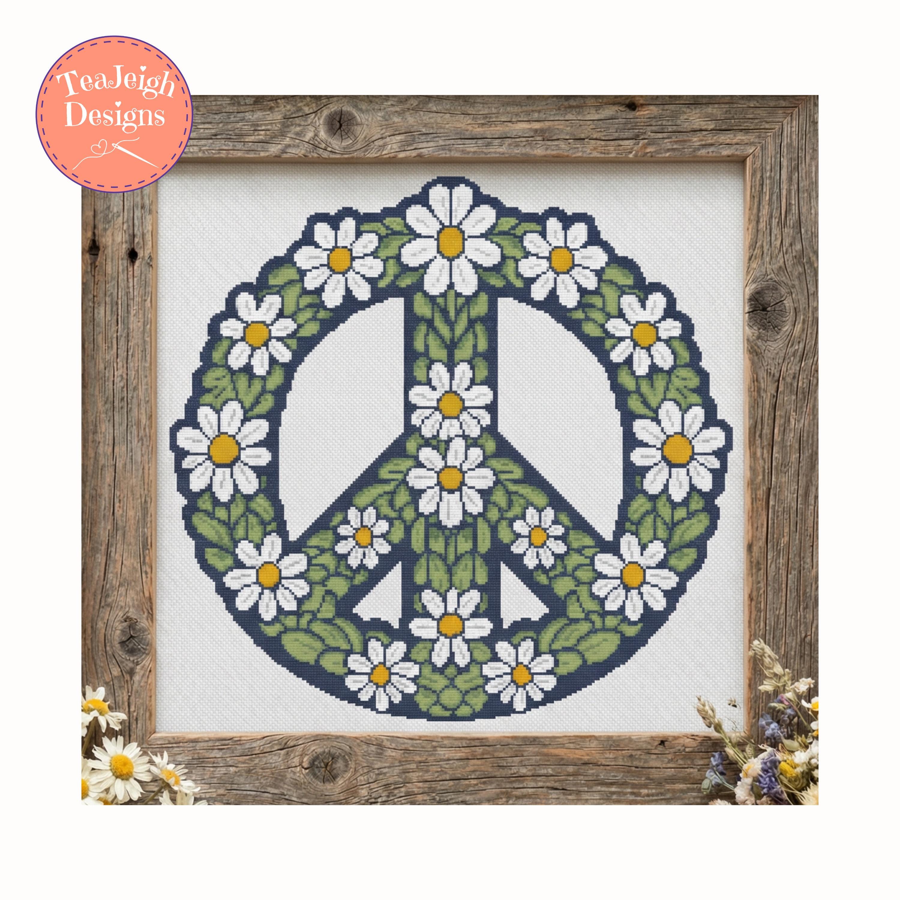 ⭐︎ぽん出品⭐︎Peace Embroidered ⭐︎ぽん出品⭐︎Peace