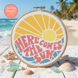 Here Comes the Sun Cross Stitch Pattern - Printable and Pattern Keeper Compatible PDF Files
