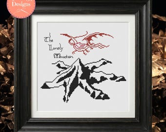 Padrão de Ponto Cruz da Montanha Solitária – Smaug, JRR Tolkien (Padrão em PDF)