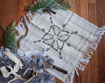 Bone - Handwoven Bone Mandala