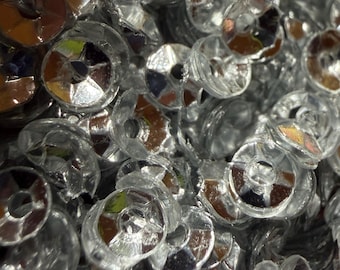 Silver Cup 4mm Sequins~ 2 Sizes