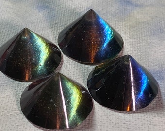 Two Toned Resin Cone Cabochon~ Two Colors