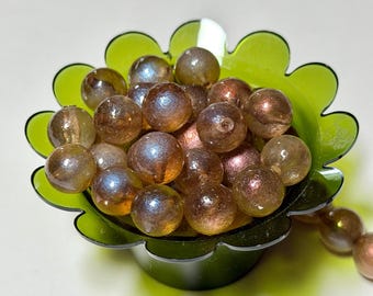 Taupe Transparent Lucite Bead, 8mm, 20 of them