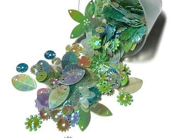 Sequin Collection: Shapes and Watery Colors, 3mm-26mm, 5g