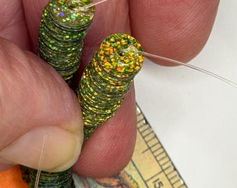 Holographic Sequin Yellow Green,   7mm