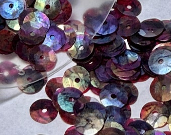 Multicolor Matt Sequin, Gorgeous Iridescence,  6 mm
