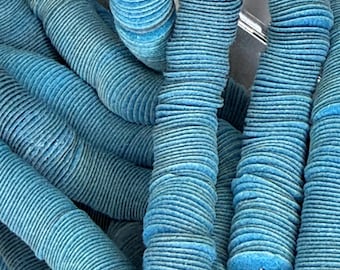 Antique Turquoise Velour Sequins, 9mm~
