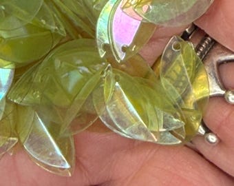 Transparent Leaves; Wings, 14mm x 9mm, 6g