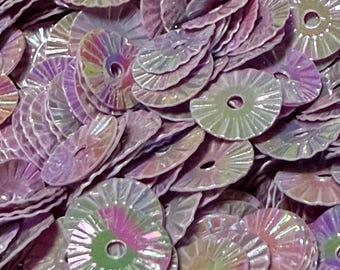 Purple Color Shift Spoke Sequins, 8mm~ 2.5g