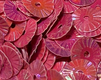 Rose Color Shift Spoke Sequins, 8mm~ 2.5g