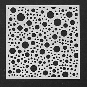 6&quot; Op Art Stencils~ 3 different dimensional mixed media Stencils