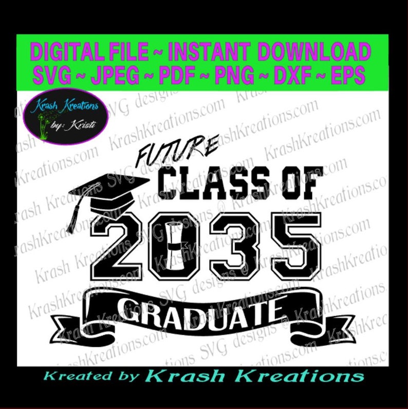 Class of 2035 Graduate SVG: DIY Shirt Design (digital File) - Etsy