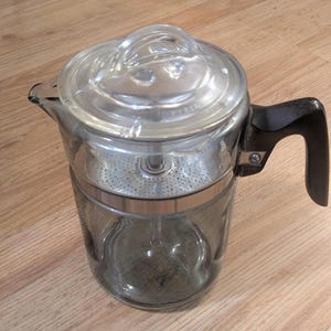 Pyrex Flameware Glas Kaffeekanne Perkolator