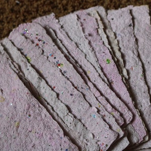 papier GLITTER fait main (5x7 pouces; 5 pcs)