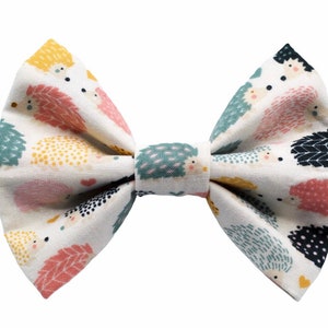 Hedgehog Dog Bow Tie, Colorful Dog Bow Tie, Summer Dog Bow Tie, Animal Dog Bow Tie, Cat Bow Tie, Pet Bow Tie, Collar Bow, Dog Accessories