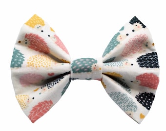 Hedgehog Dog Bow Tie, Colorful Dog Bow Tie, Summer Dog Bow Tie, Animal Dog Bow Tie, Cat Bow Tie, Pet Bow Tie, Collar Bow, Dog Accessories