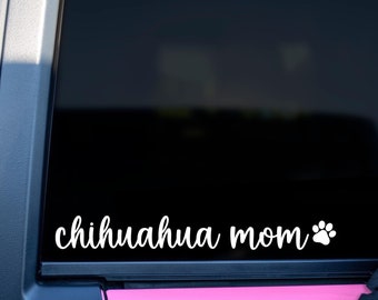 JINTORA Adesivo per auto - Chihuahua di nome Techichi - 108x99