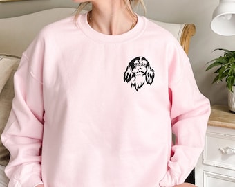 English Toy Spaniel Sweatshirt: Dog Mom Crewneck