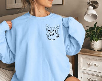Pembroke Welsh Corgi Sweatshirt, Corgi Mom Crewneck, Corgi Dad Shirt, Corgi Owner Gift, Corgi Lover Crewneck, Corgi Mom T-Shirt