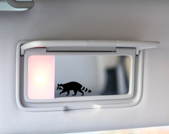 Pegatina de mapache pequeño, pegatina de huevo de Pascua, pegatina oculta, pegatina de mapache pequeño, pegatina de mini mapache, pegatina para espejo retrovisor, pegatina para portátil