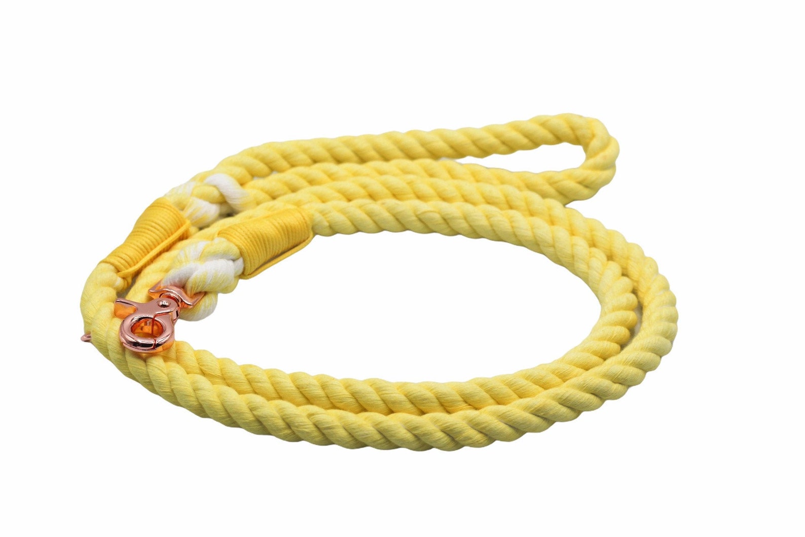 Yellow Dog Rope Leash Cotton Rope Leash Rope Dog Lead Cute Etsy