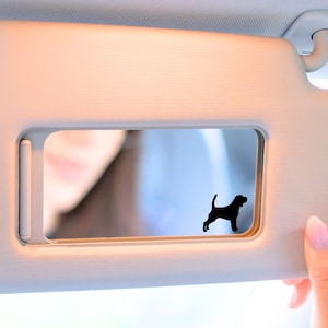 Tiny Beagle Decal, Easter Egg Decal, Hidden Decal, Small Beagle Sticker, Mini Beagle Decal, Rearview Mirror Decal, Beagle Gift, Laptop Decal