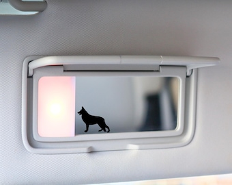 Tiny German Shepherd Decal, Easter Egg Decal, Hidden Decal, Small German Shepherd Sticker, Mini German Shepherd Decal, Rearview Mirror Decal