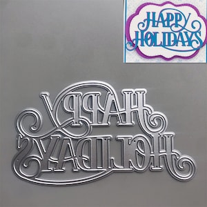 2022 NIEUWE Kerst HAPPY Metal Cutting Matrijzen voor het maken van kaart embossing papier fotoalbum stempels ambachten sjablonen schimmel stencils