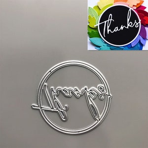 2022 NEUE Worte Danke Metall Schneide stempel DIY Scrapbooking Prägung Papier Fotoalbum Stempel Basteln Vorlagen Formen Schablonen