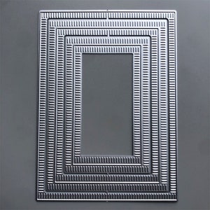2022 NIEUWE rechthoek rand metalen snijmatrijzen voor het maken van kaart embossing papier fotoalbum stempels ambachten sjablonen vorm stencils