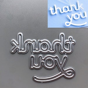 2022 NEW Word Thank You Metal Cutting Dies For Card Making Embossing Paper Photo Album Stamps Crafts Templates Mould Stencils