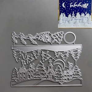 Kerstboom herten metalen stansmessen • 2022 NIEUWE stansvormen voor het maken van kaarten • DIY embossing sterven voor machine • Scrapbooking papier stencils