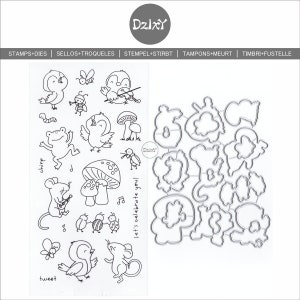DzIxY - Sellos transparentes y troqueles de corte de metal para hacer tarjetas, sellos transparentes, plantillas para relieve de papel, manualidades