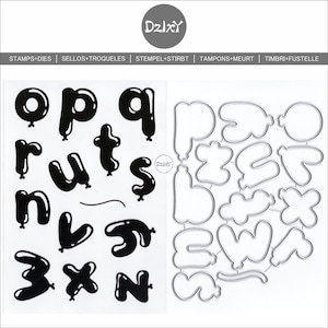 Cookie Alphabet Clear Stamp and Cutting Dies for Card Making,diy