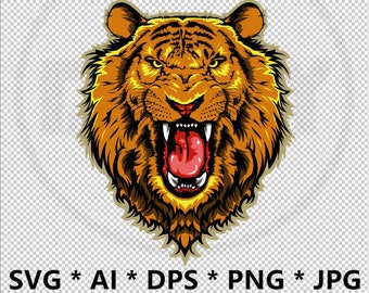 Roaring Lion Svg Etsy