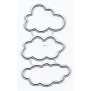 Matrices de découpe en métal DzIxY frontières nuages pour la fabrication de cartes gaufrage du papier ensembles de découpes Album artisanat 2023 nouveaux modèles pochoirs