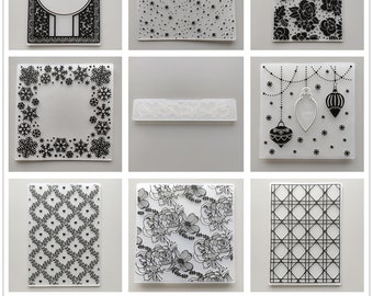 29 Design 2022 Snowflake Embossing Folders for Papers Album Card Supplies DIY 3D Stripes Plastic Scrapbooking Cutting Dies