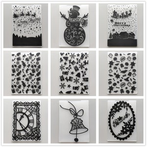 28 Design 2022 Cartelle per goffratura natalizie per documenti Creazione di album Forniture di carte Striscia fai da te in plastica Scrapbooking Fustelle