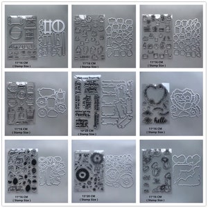29 Design NEW Animal Clear Stamps and Metal Cutting Dies For Scrapbooking Material Paper Embossing Stencils Seals Crafts