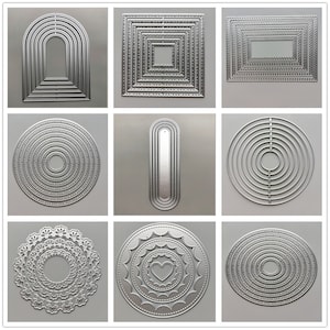 29 ontwerp 2022 NIEUWE Geometrische Rand Metalen Stansmessen DIY Scrapbooking Embossing Fotoalbum Ambachten Sjablonen Mal Stencils