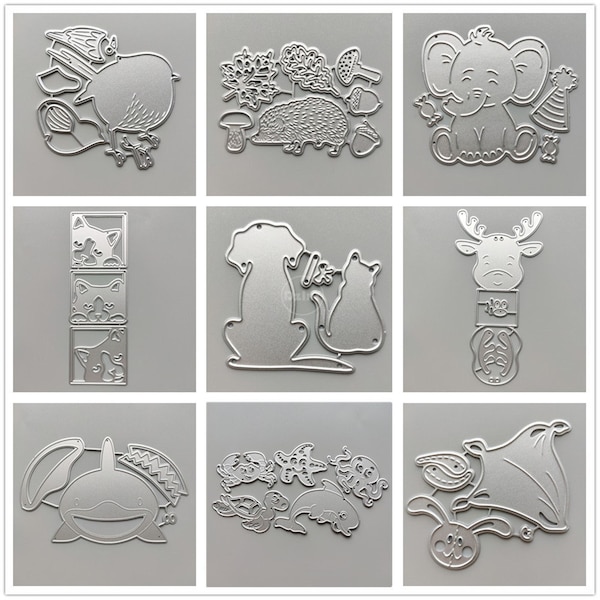 24 Design 2022 NEW Animals World Metal Cutting Dies DIY Scrapbooking Paper Photo Album Crafts Dog Mould Punch Embossing Stencils