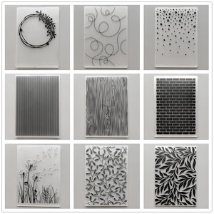 28 chemises de gaufrage Design Tree • NOUVELLE embosseuse 2022 pour la fabrication de cartes • Outil de gaufrage en plastique 3D DIY • Papiers de scrapbooking Fournitures créatives