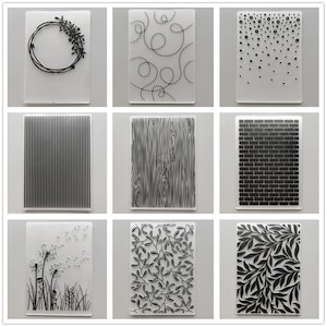 28 Design Tree Embossing Folders • 2022 NEW Embosser for Cards Making • DIY 3D Plastic Emboss Tool • Scrapbooking Papers Crafts Supplies